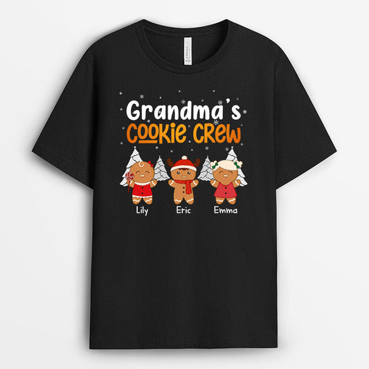 0630AUK2 Personalised T Shirts Gifts Cookies Grandma Mum Christmas
