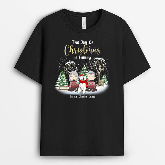 0652AUK2 Personalised T shirts Gifts Family Dog Dog Lovers Christmas