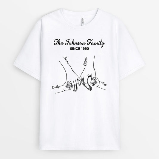 0662Auk1 Personalised T shirts Gifts Family Mum Dad