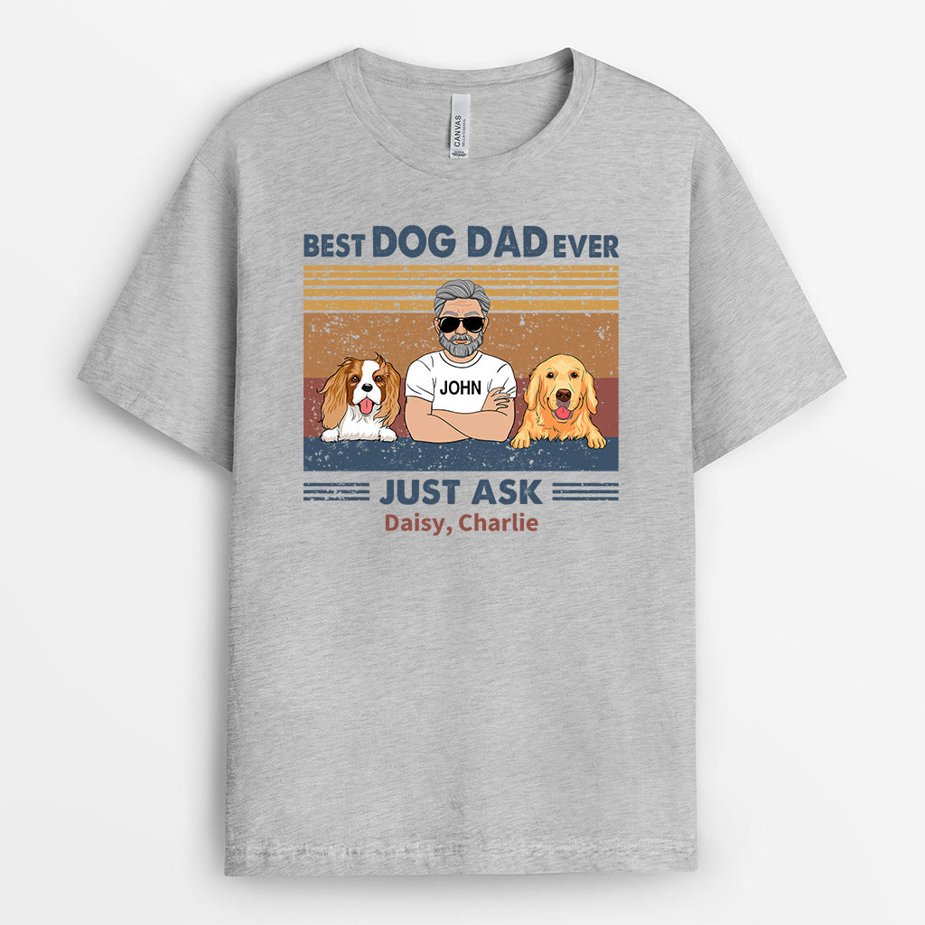 0670Auk1 Personalised T shirts Gifts Man Dog Dog Lovers