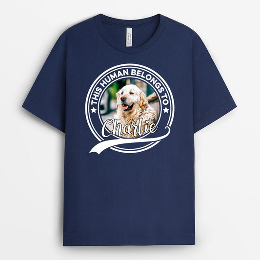 0677Auk2 Personalised T shirts Gifts Dog Photo Dog Lovers