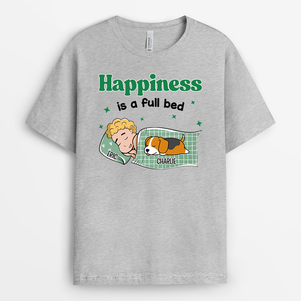 0689AUK2 Personalised T shirts Gifts Sleeping Dog Dog Lovers
