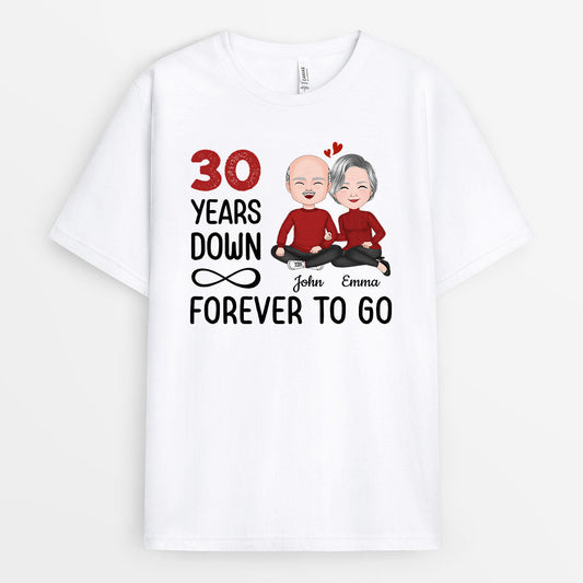 0702Auk2 Personalised T shirts Gifts Sitting Couple Couples Lovers Valentine