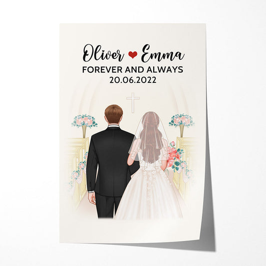 0719S597GUK1 Personalised Posters Gifts Wedding Couples Lovers Valentine