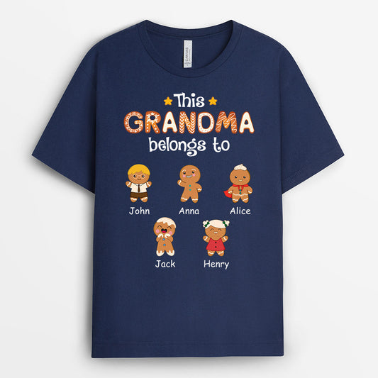 0721AUK1 Personalised T shirts Gifts Cookies Grandkids Grandma Mum