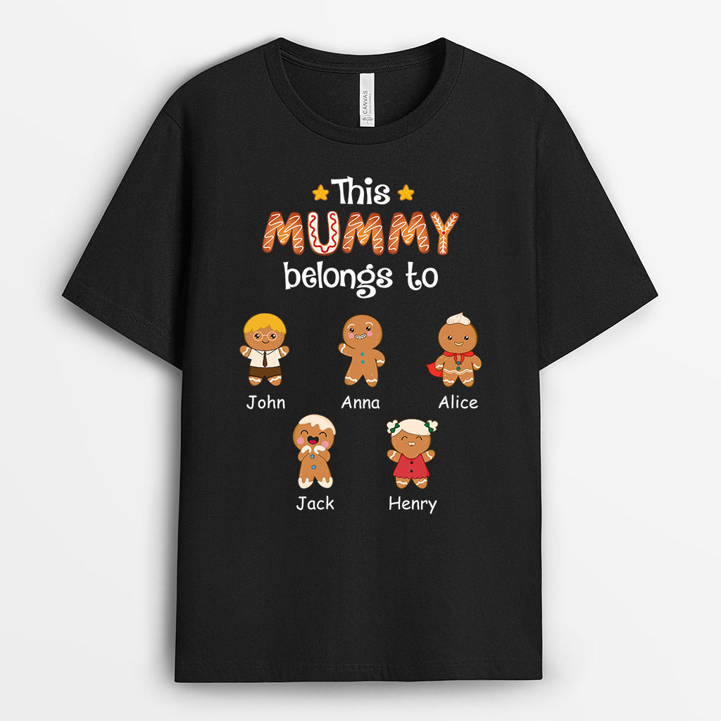 0721AUK2 Personalised T shirts Gifts Cookies Grandkids Grandma Mum