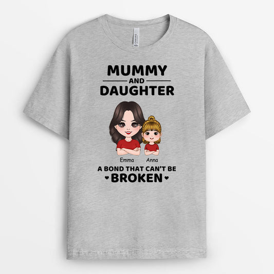 0734AUK1 Personalised T shirts Gifts Fist Bump Grandma Mum