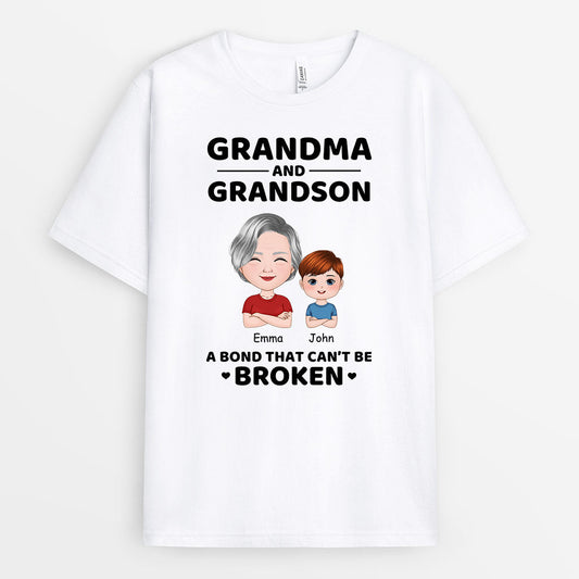 0734AUK2 Personalised T shirts Gifts Fist Bump Grandma Mum