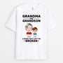 0734AUK2 Personalised T shirts Gifts Fist Bump Grandma Mum