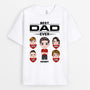 0739Auk2 Personalised T shirts Gifts Hearts Grandad Dad Fathers Day