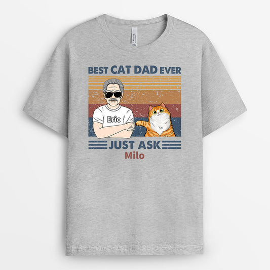 0753A590AUK2 Personalised T shirts Gifts Fist Bump Cat Lovers