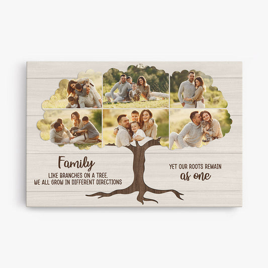 0760C237IUK1 Personalised Canvas Gifts Family Tree Family