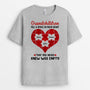 0761AUK2 Personalised T shirts Gifts Heart Puzzle Grandma Mum