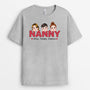 0762AUK2 Personalised T shirts Gifts Polka Dot Grandma Mum