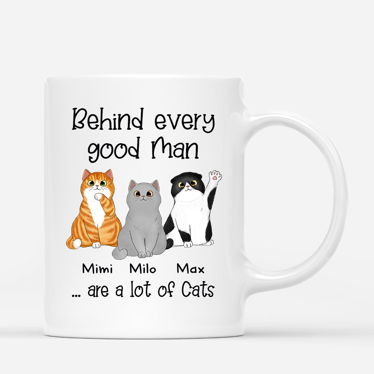 0763MUK1 Personalised Mugs Gifts Cat Cat Lovers