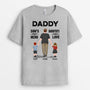 0765AUK2 Personalised T shirts Gifts Holding Hands Grandad Dad