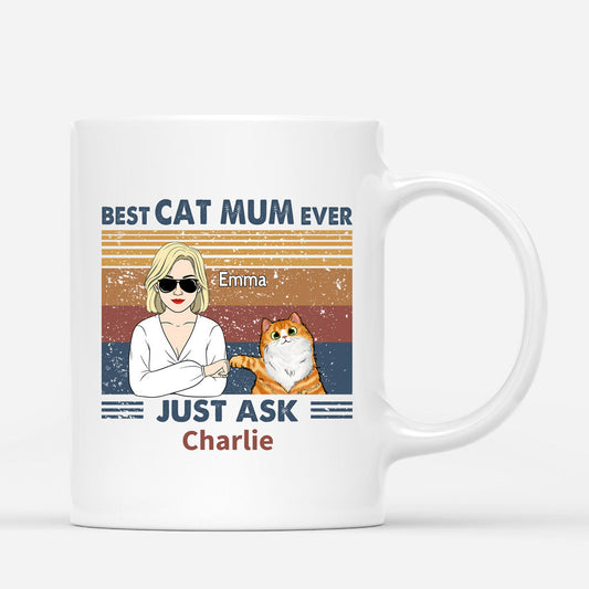 0774M298DUK1 Personalised Mugs Gifts Cat Cat Lovers