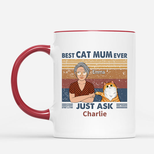 0774M298DUK2 Personalised Mugs Gifts Cat Cat Lovers