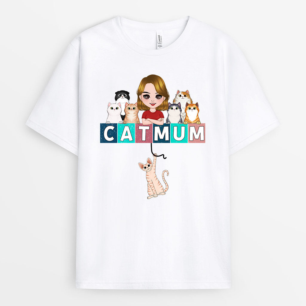 0775A290DUK1 Personalised T shirts Gifts Cat Cat Lovers