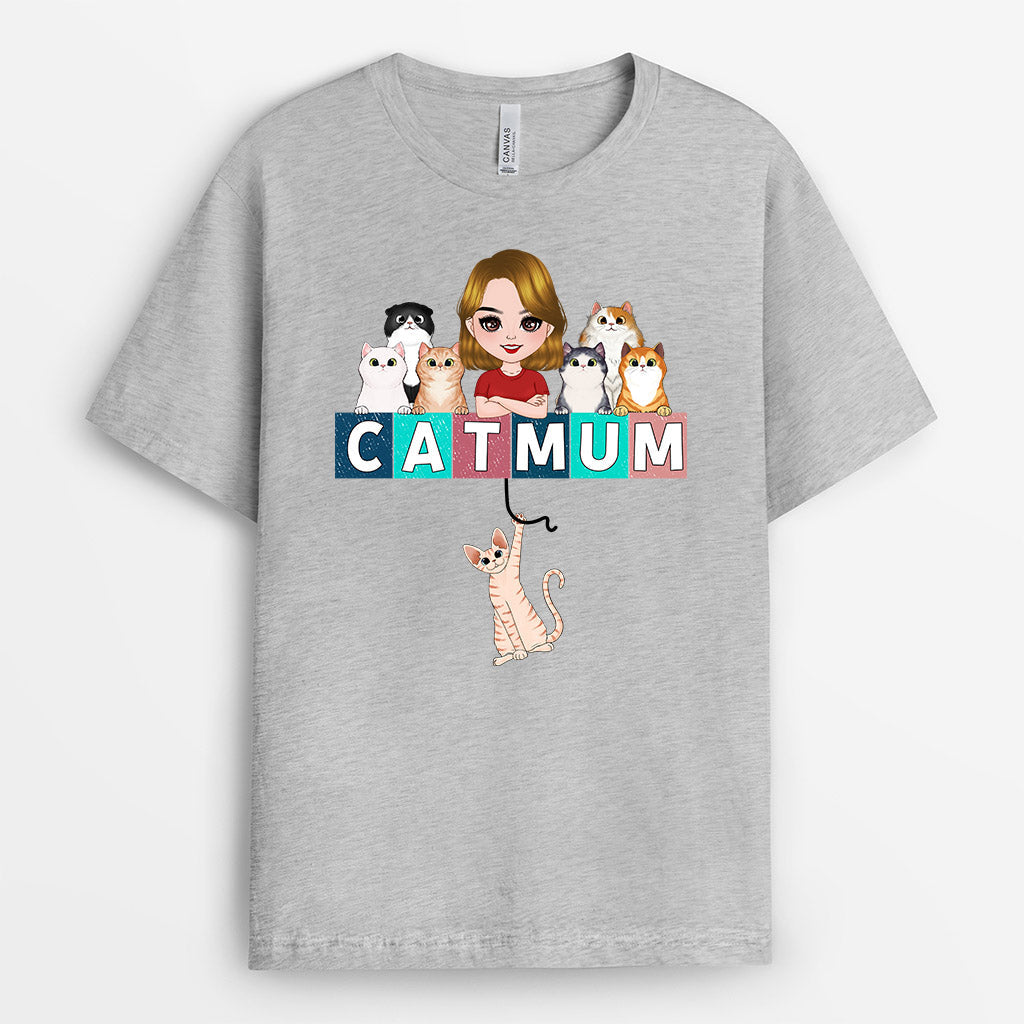 0775A290DUK2 Personalised T shirts Gifts Cat Cat Lovers