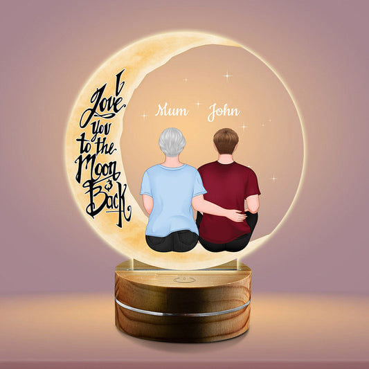 0779LUK2 Personalised 3D LED Light Gifts Mother Grandma Mum
