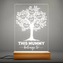 0788LUK3 Personalised 3D LED Light Gifts Tree Grandma Mum