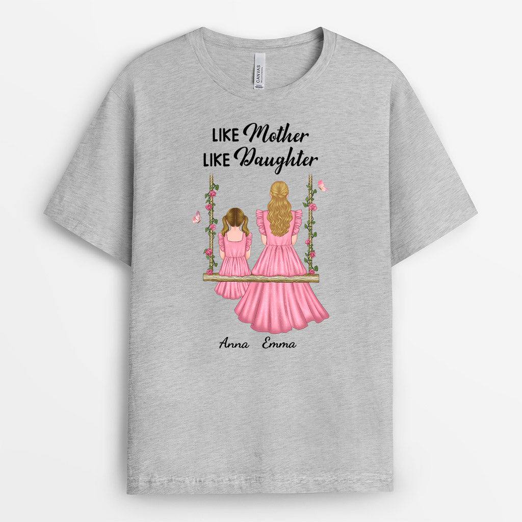 0789AUK2 Personalized T shirts Gifts Embracing Grandma Mom