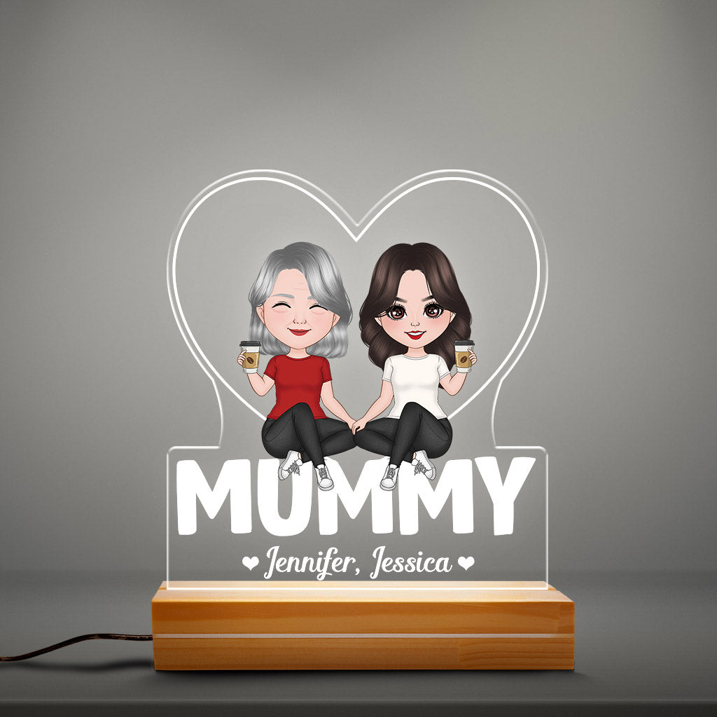 0797LUK2 Personalised 3D LED Light Gifts Mother Grandma Mum