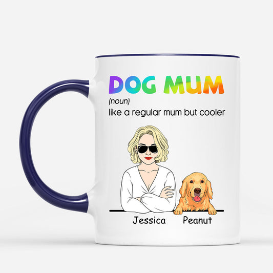 0798MUK2 Personalised Mugs Gifts Heart Dog Lovers