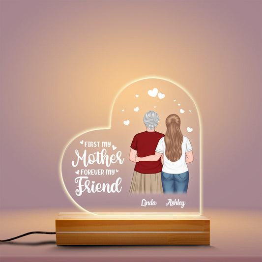 0810LUK2 Personalised 3D LED Light Gifts Mother Grandma Mum