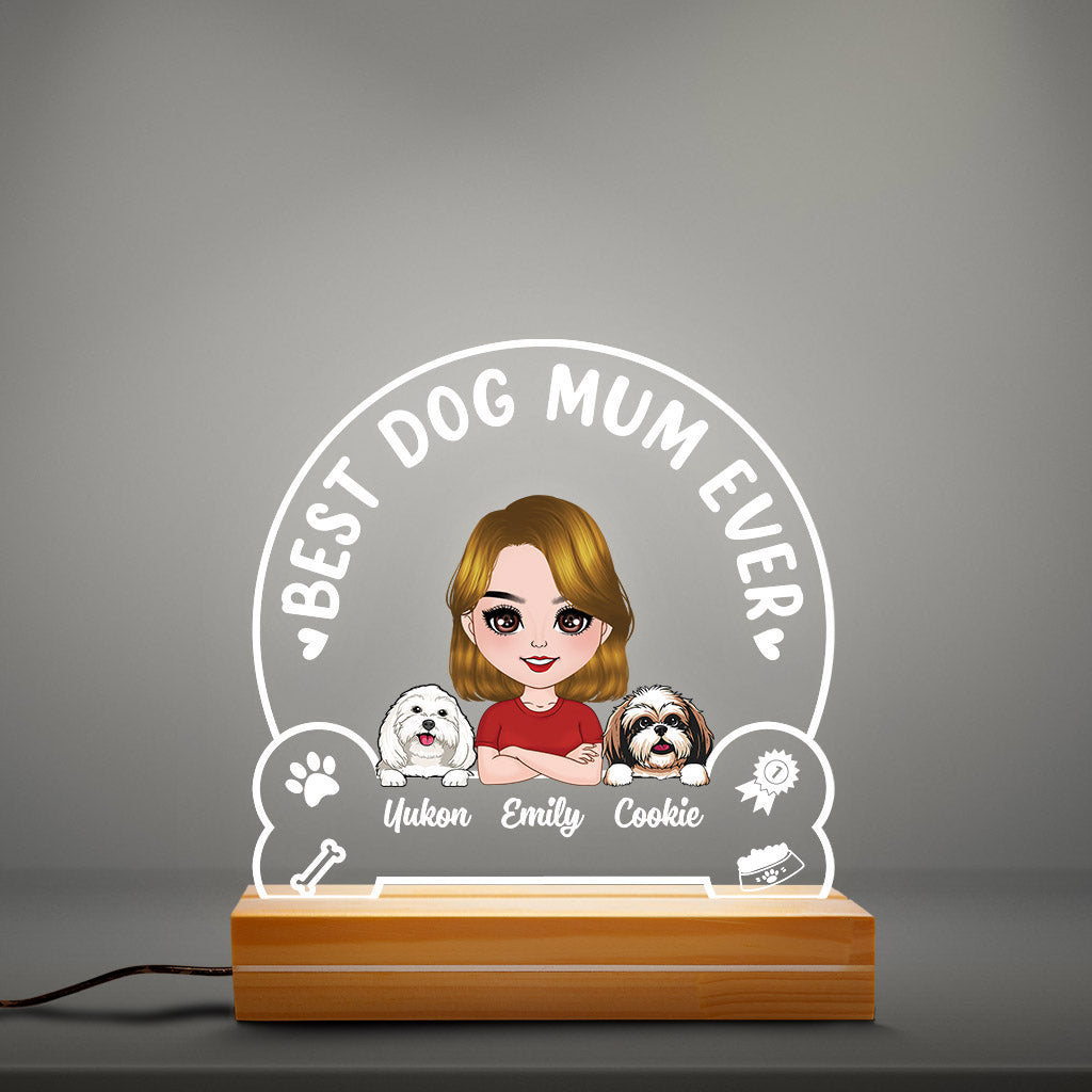 0822LUK3 Personalised Night Light Gift Dog Dog Lovers