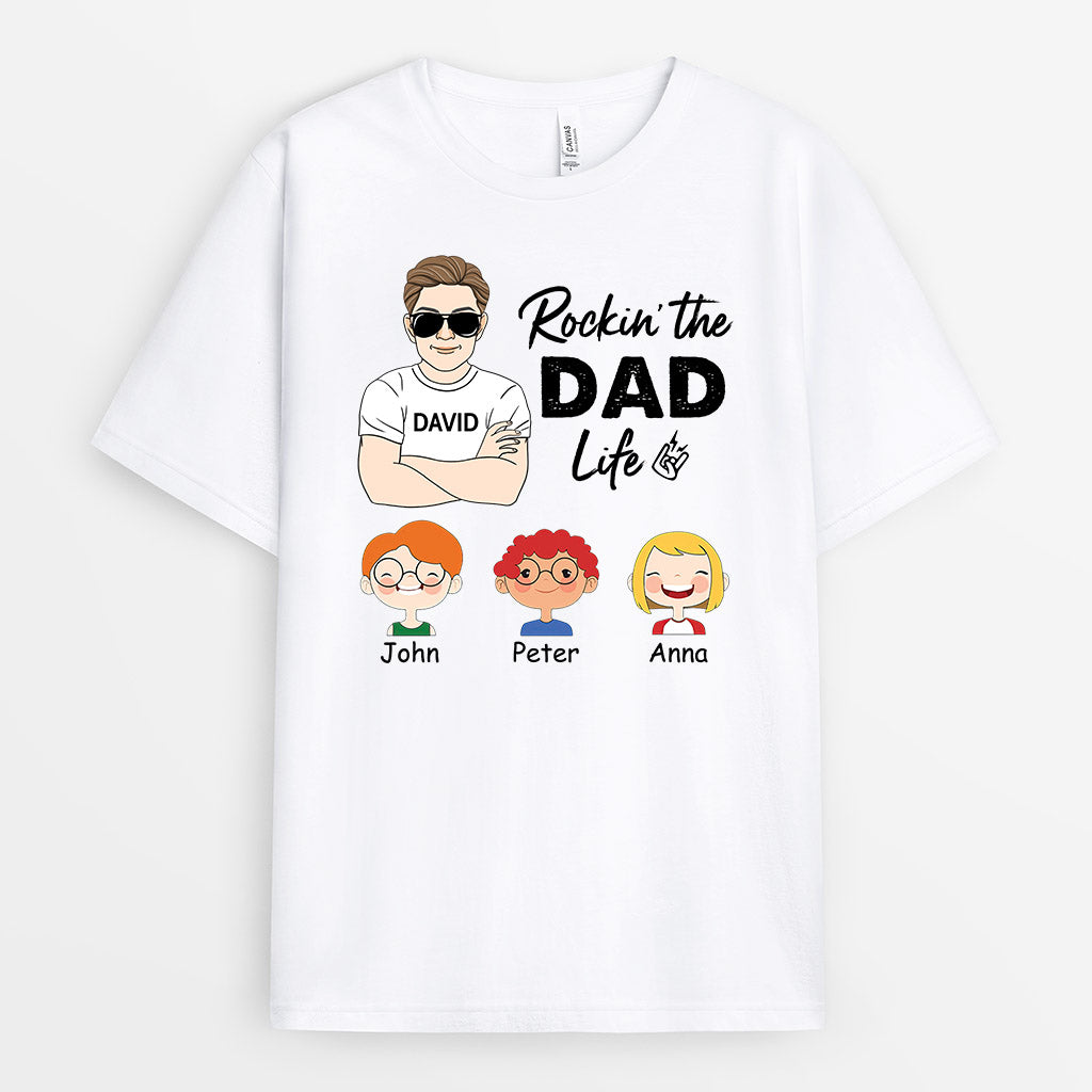 0825AUK1 Personalised T shirts Gifts Kids Grandad Dad