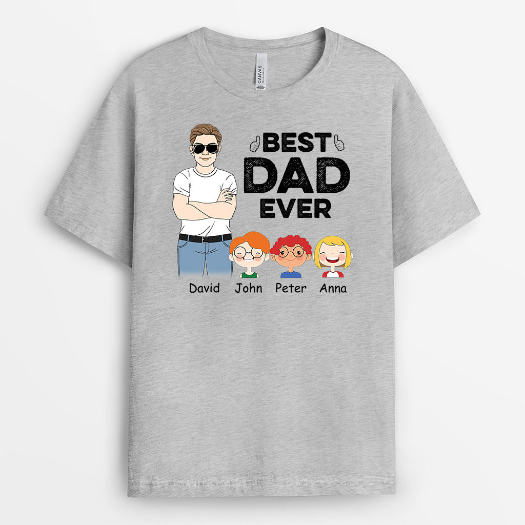 0826AUK1 Personalised T Shirts Gifts Dad Grandad Dad