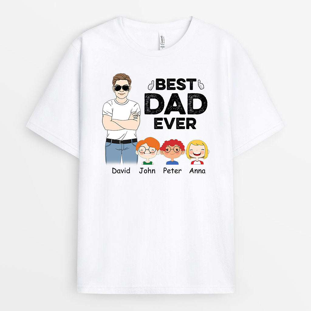 0826AUK2 Personalised T Shirts Gifts Dad Grandad Dad