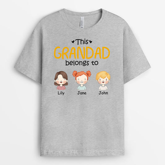 0827AUK2 Personalised T shirts Gifts Grandad Dad