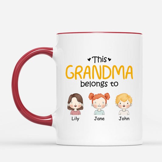 0827MUK2 Personalised Mugs Gifts Grandma Mum