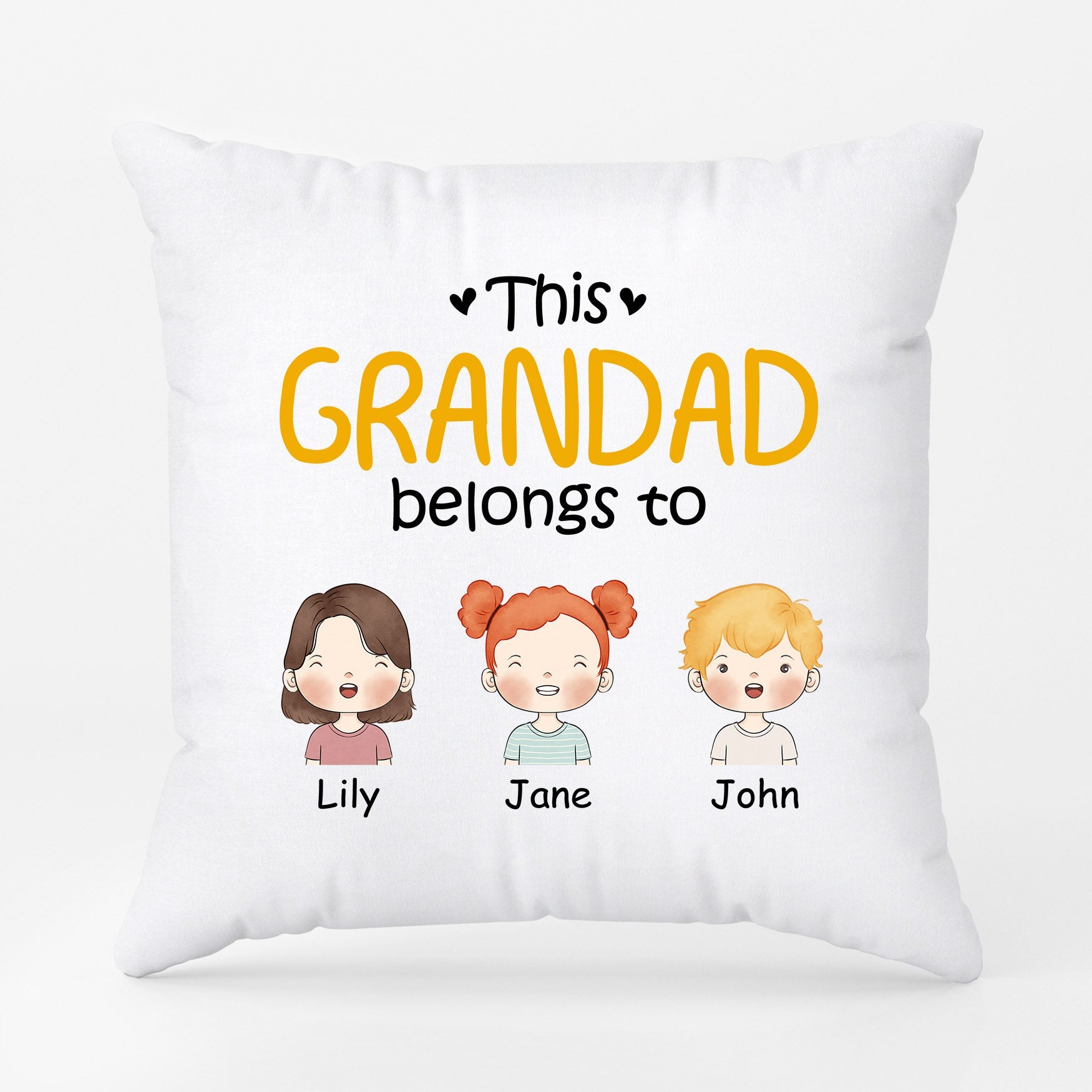 0827PUK2 Personalised Pillows Gifts Grandad Dad