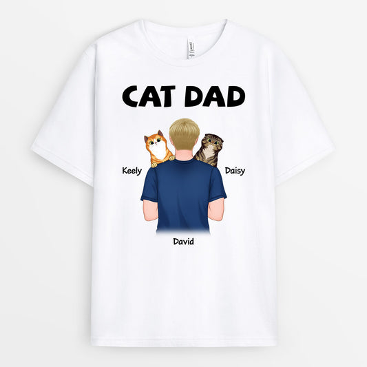 0834AUK1 Personalised T shirts Gifts Cat Cat Lovers