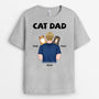 0834AUK2 Personalised T shirts Gifts Cat Cat Lovers