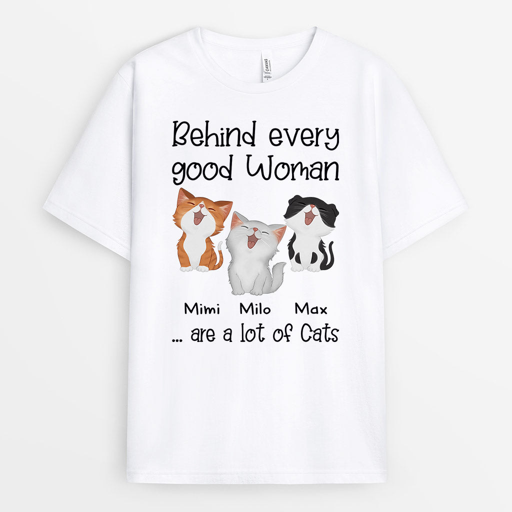 0839AUK1 Personalised T shirts Gifts Cat Cat Lovers