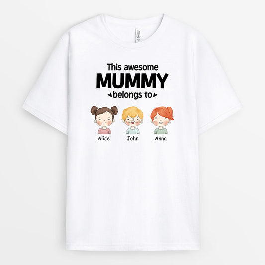0840AUK1 Personalised T shirts Gifts Kid Mum Dad