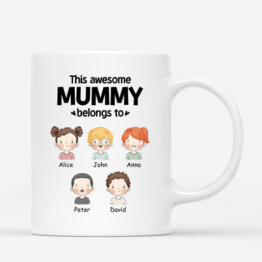 0840MUK1 Personalised Mugs Gifts Kid Mum Dad