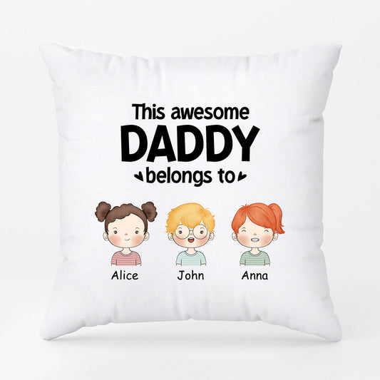 0840PUK1 Personalised Pillow Gifts Kid Mum Dad