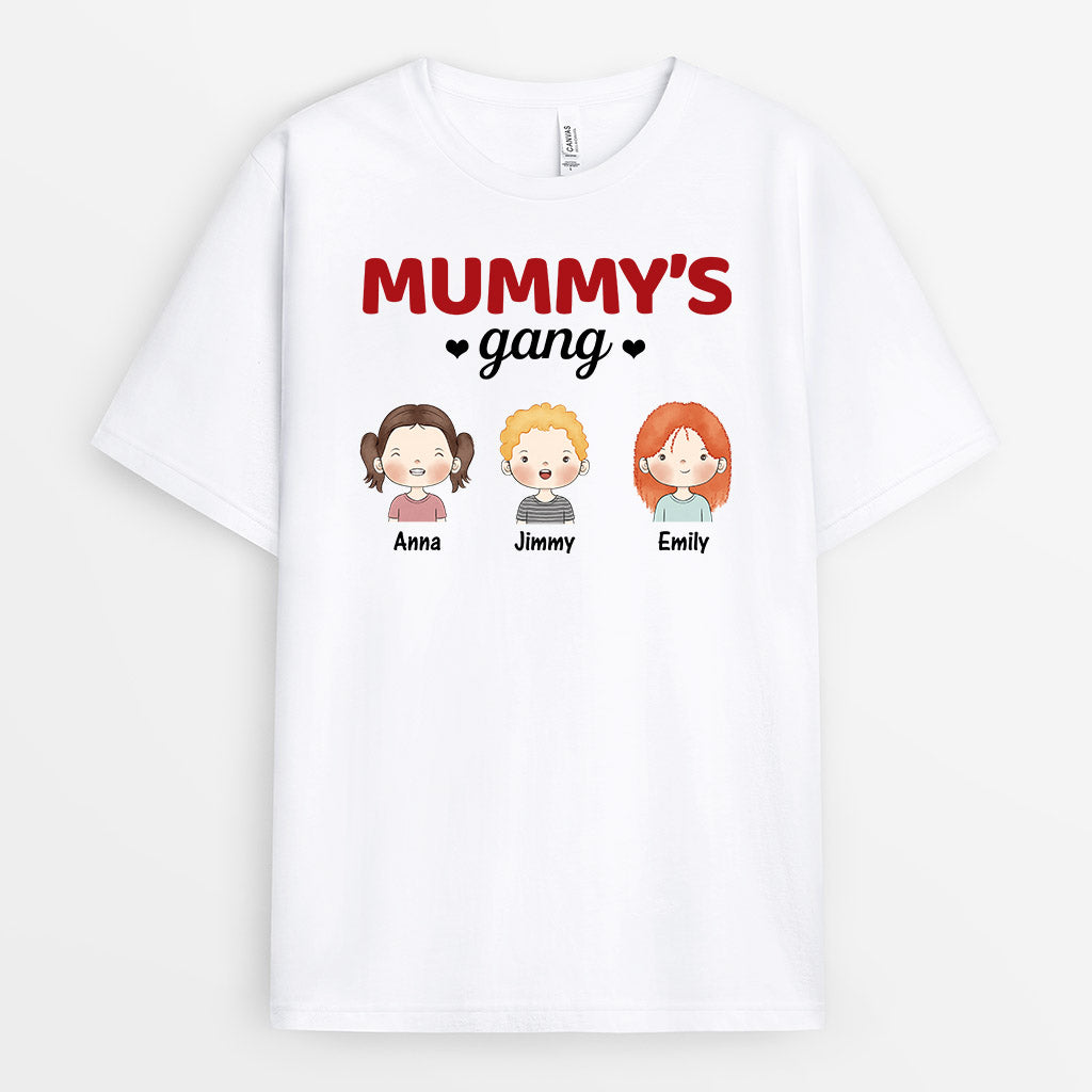 0845AUK1 Personalised T shirts Gifts Kids Grandma Mum