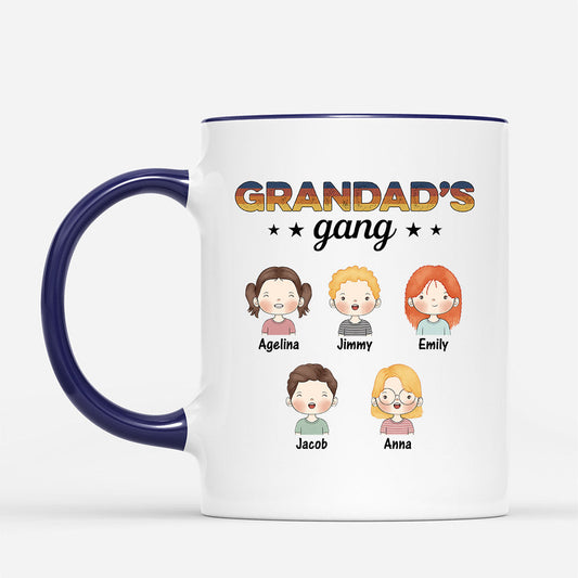 0845MUK2 Personalised Mugs Gifts Kids Grandad Dad