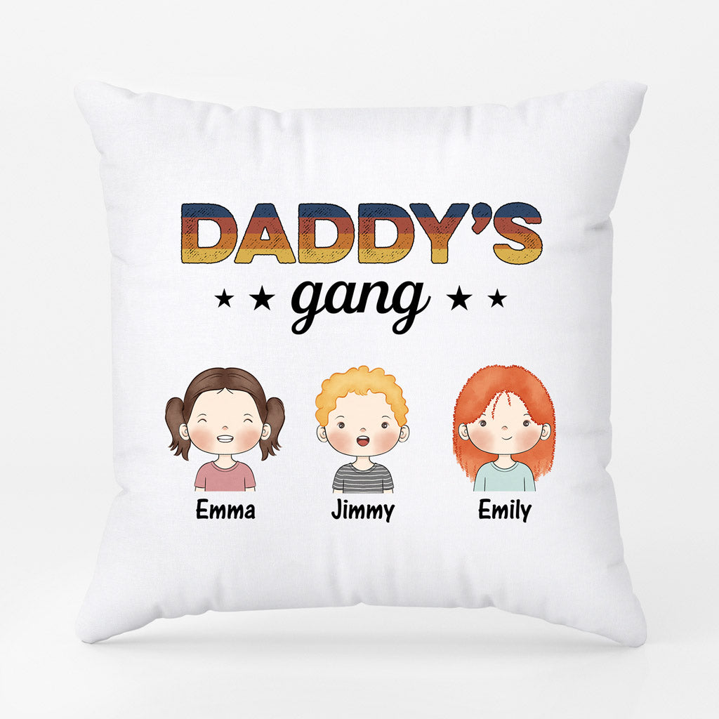 0845PUK1 Personalised Pillow Gifts Kids Grandad Dad