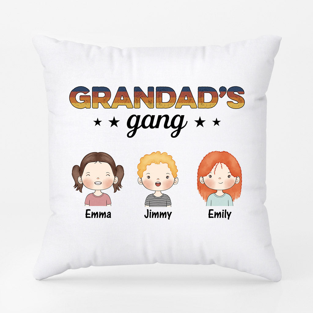 0845PUK2 Personalised Pillow Gifts Kids Grandad Dad