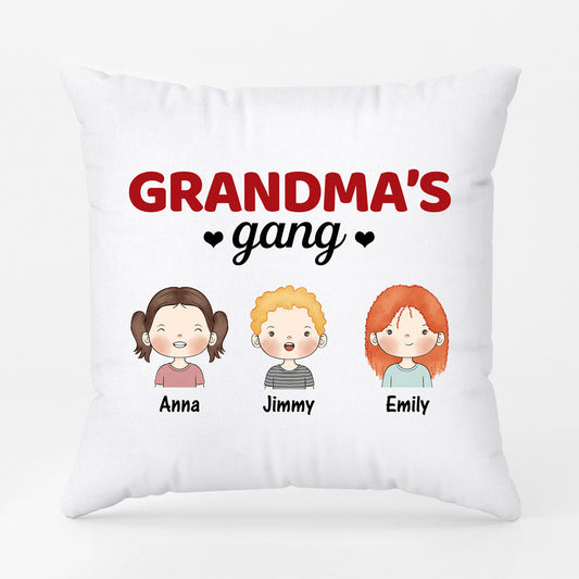 0845PUK2 Personalised Pillow Gifts Kids Grandma Mum