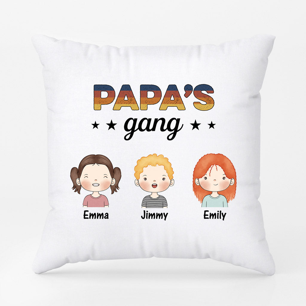 0845PUK3 Personalised Pillow Gifts Kids Grandad Dad