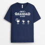 0854AUK2 Personalised T shirts Gifts Hand Grandad Dad